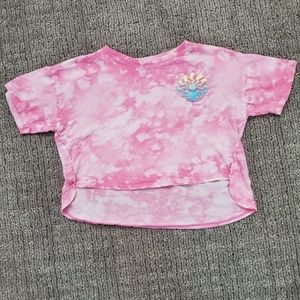 Old Navy boxy cropped tie dye tshirt with sun girls size xs 5